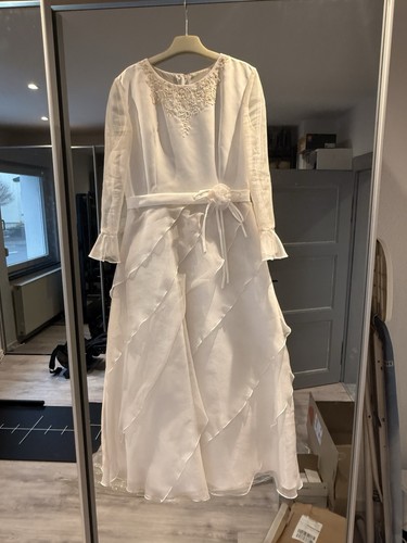 Kommunionkleid weiß 130 134 - weiß, 130-134