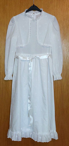 Vintage kommunionkleid mit - vintage,