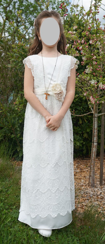 Monny festliches weißes kleid - festliches,